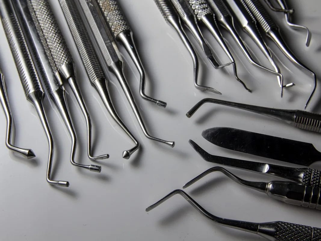 Surgical dental instruments arranged for a procedure
